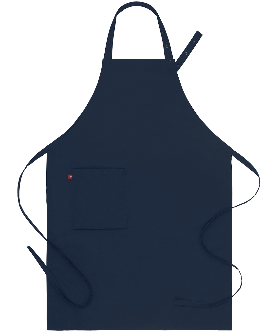 Segers 4579 bib apron with pocket, Dark navy, Dark navy, swatch