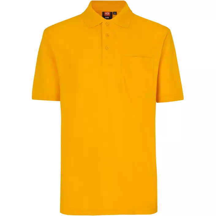 ID Klassisk Polo T-shirt, Gul, large image number 0