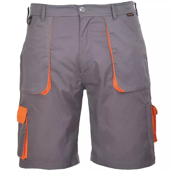 Portwest Texo work shorts, Grey/orange, large image number 0