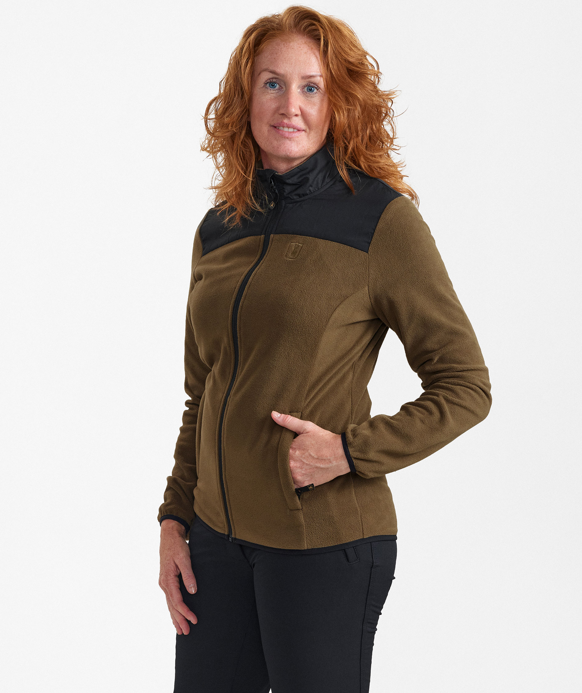 Deerhunter Northward Damen Fleecepullover, Hickory, Hickory, large image number 3