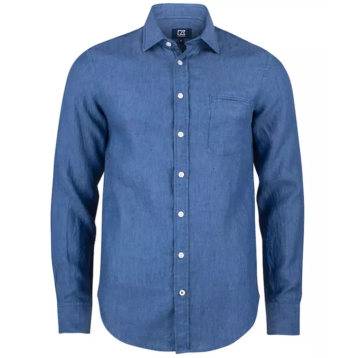 Cutter & Buck Summerland Modern fit Leinenhemd, Dream blue, large image number 0
