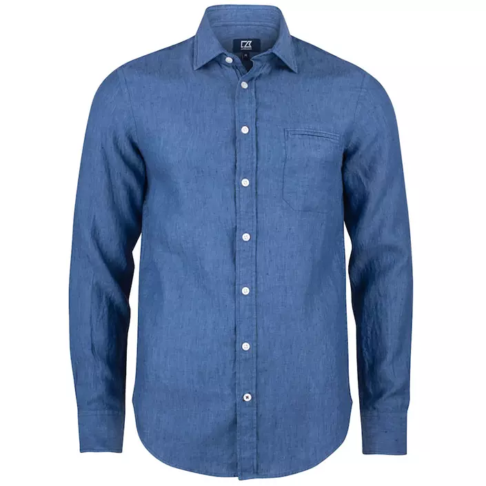 Cutter & Buck Summerland Modern fit hørskjorte, Dream blue, large image number 0