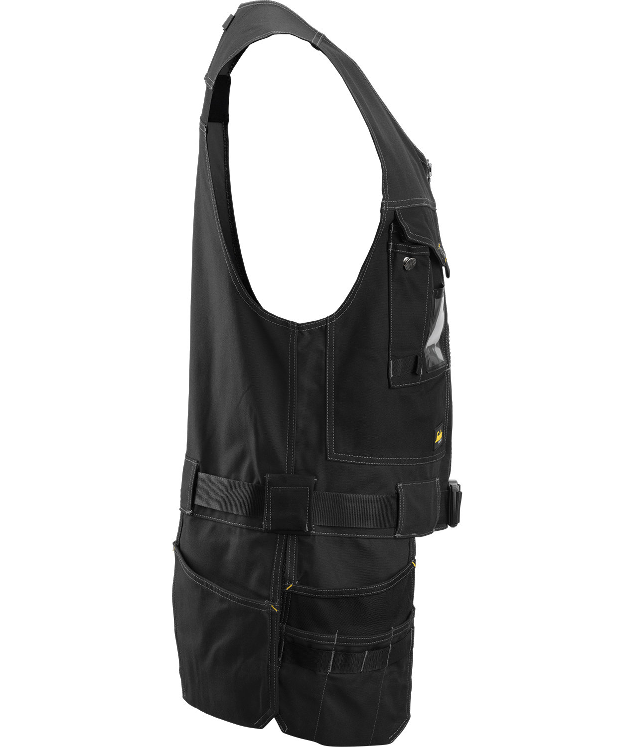Snickers Canvas+ craftsman vest, Black/Black, large image number 3