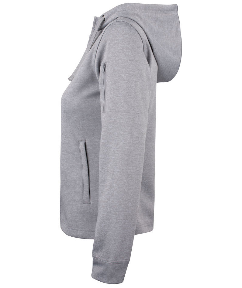 Clique Basic Active dame hettegenser, Gr&aring;melert, large image number 3