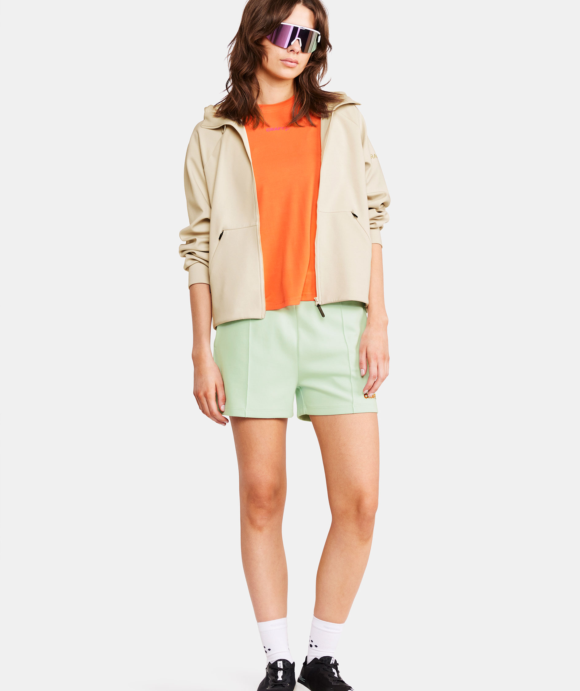 Craft ADV Join dame h&aelig;ttetr&oslash;je med lynl&aring;s