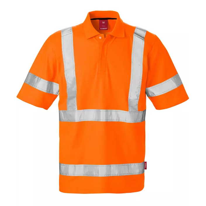 Kansas polo T-shirt, Hi-vis Orange, large image number 0
