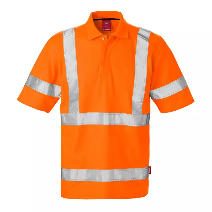 Kansas polo T-skjorte, Hi-vis Orange, large image number 0