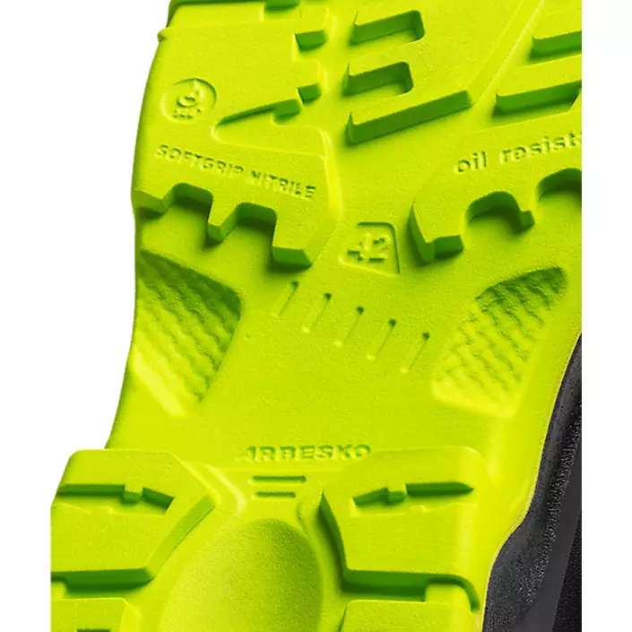Arbesko 939 safety shoes S1P, Black/Lime, large image number 3