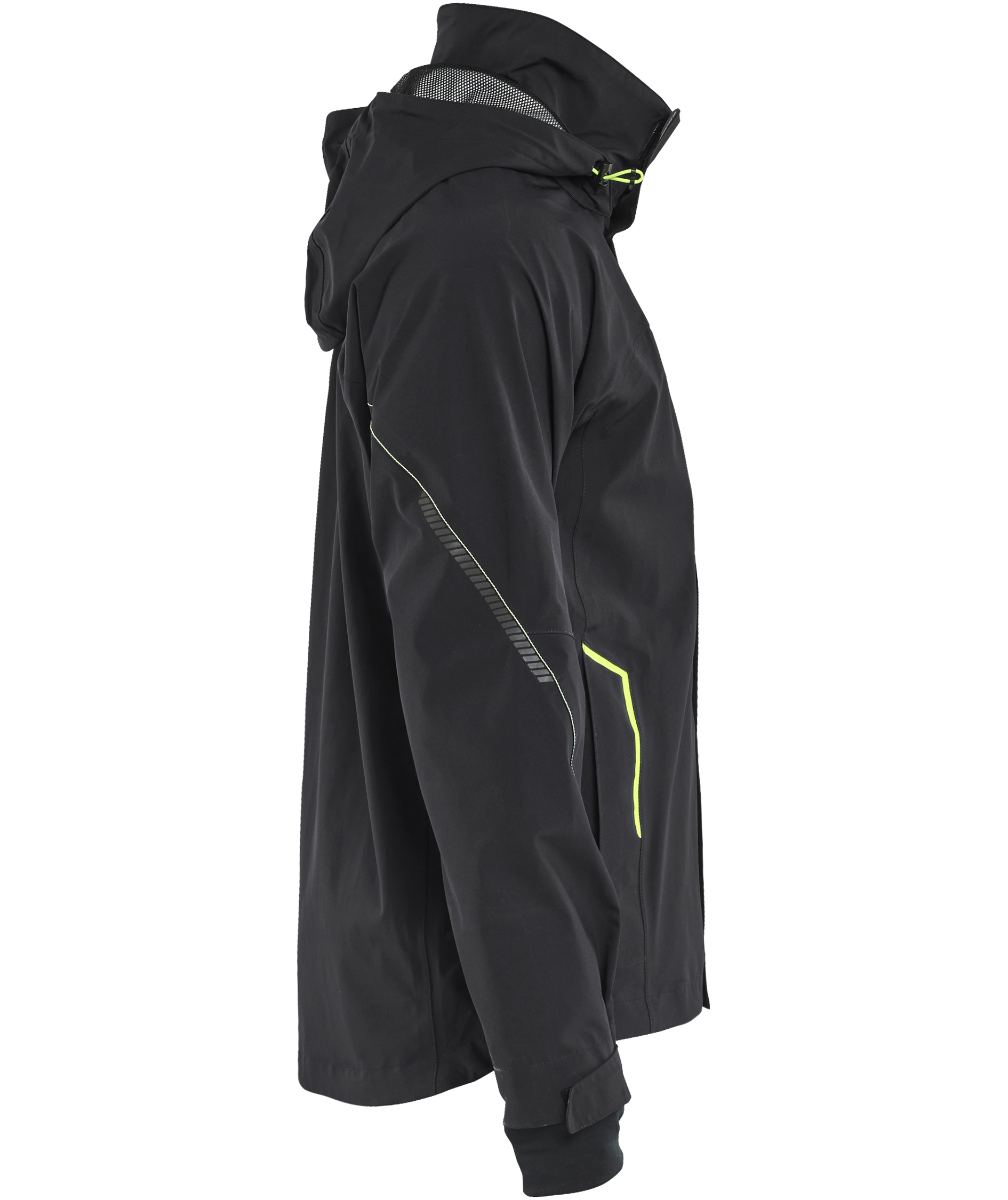 Bl&aring;kl&auml;der skaljacka full stretch, Svart/Varselgul, large image number 2