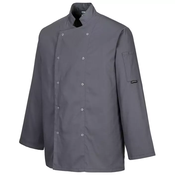 Portwest C833 chefs jacket, Grey, large image number 0