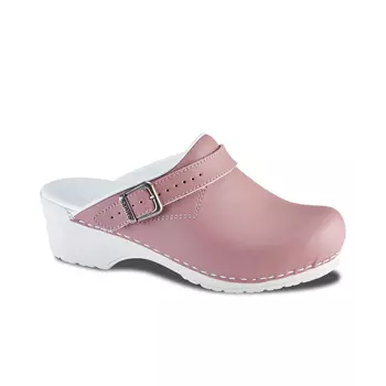 Sanita Pastel women's clogs with heel strap, Rose