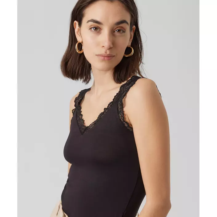 Vero Moda VMROSA linne dam, Black, large image number 4