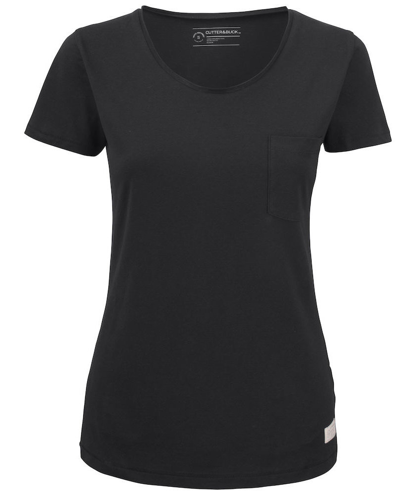 Cutter & Buck Pacific City Damen T-Shirt, Black, large image number 0