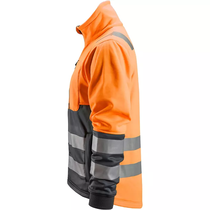 Snickers AllroundWork fleece jacket 8035, Hi-Vis Orange/Steel Grey, large image number 3