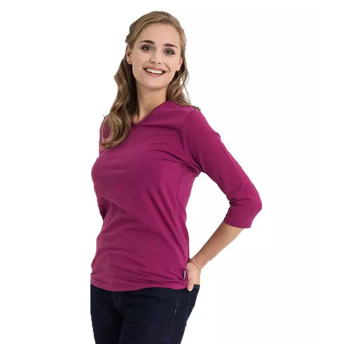 Hejco Wilma women's T-shirt with 3/4 sleeves, Plum, large image number 2