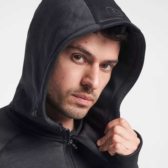 Tenson TXlite hoodie med blixtlås, Black, large image number 5