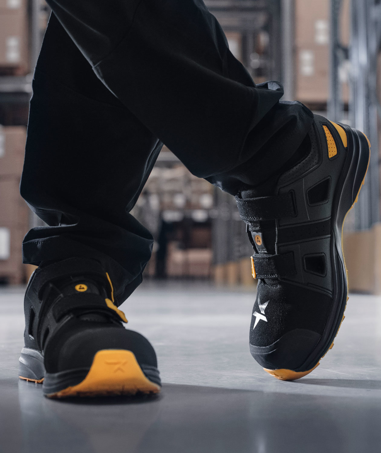 Solid Gear Dune safety sandals S1P, Black/Yellow, large image number 2