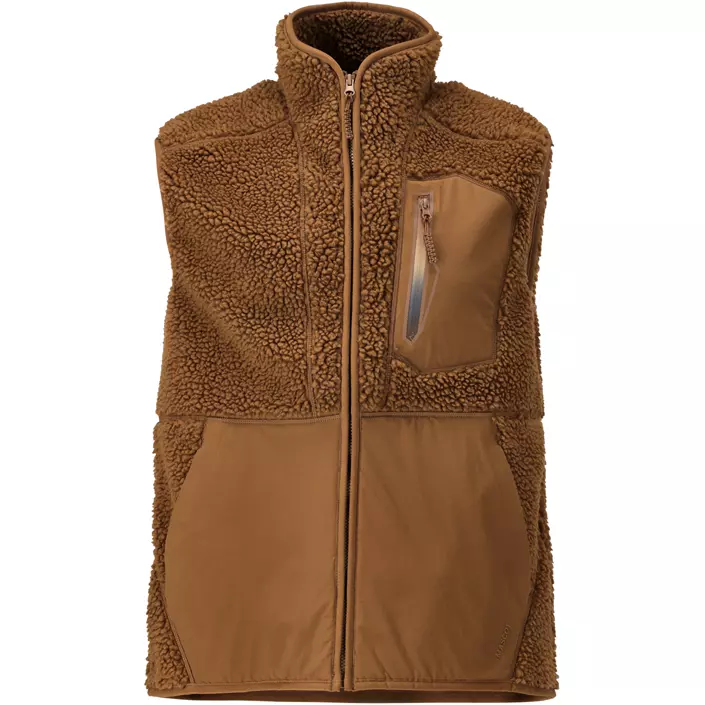 Mascot Customized fibre pile vest, Nut brown, large image number 0