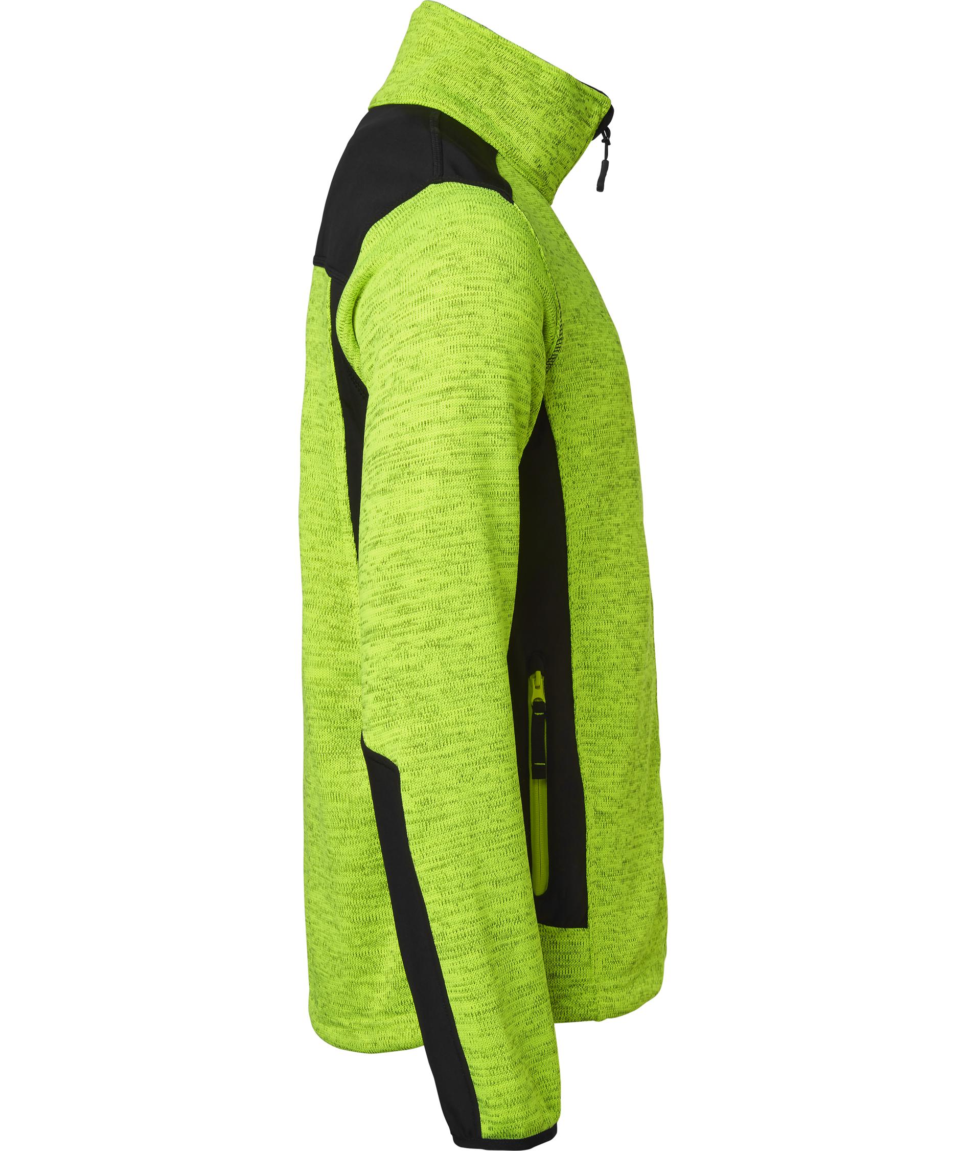 Top Swede knitted fleece jacket 123, Yellow/Black, large image number 2