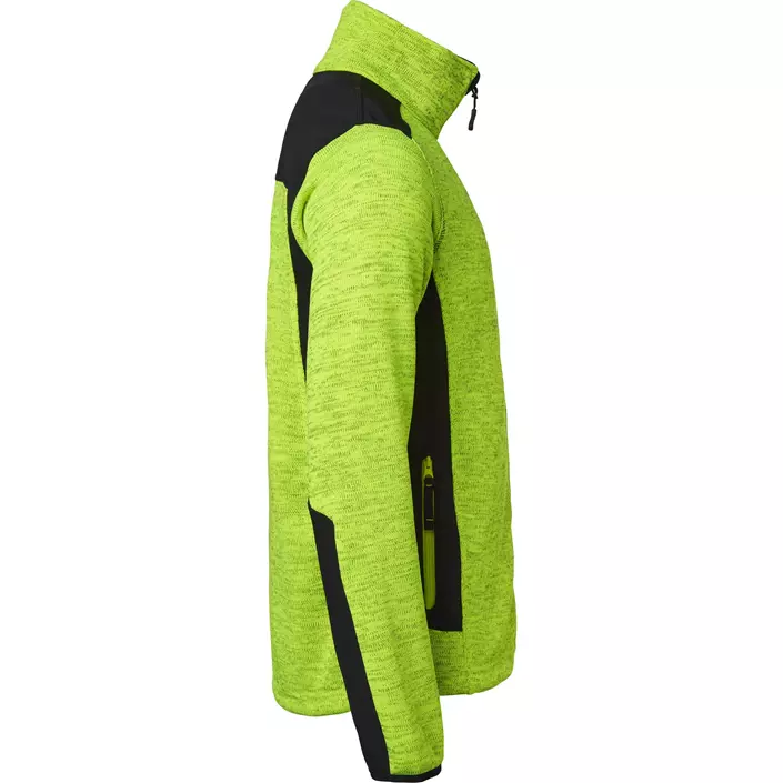 Top Swede knitted fleece jacket 123, Yellow/Black, large image number 2