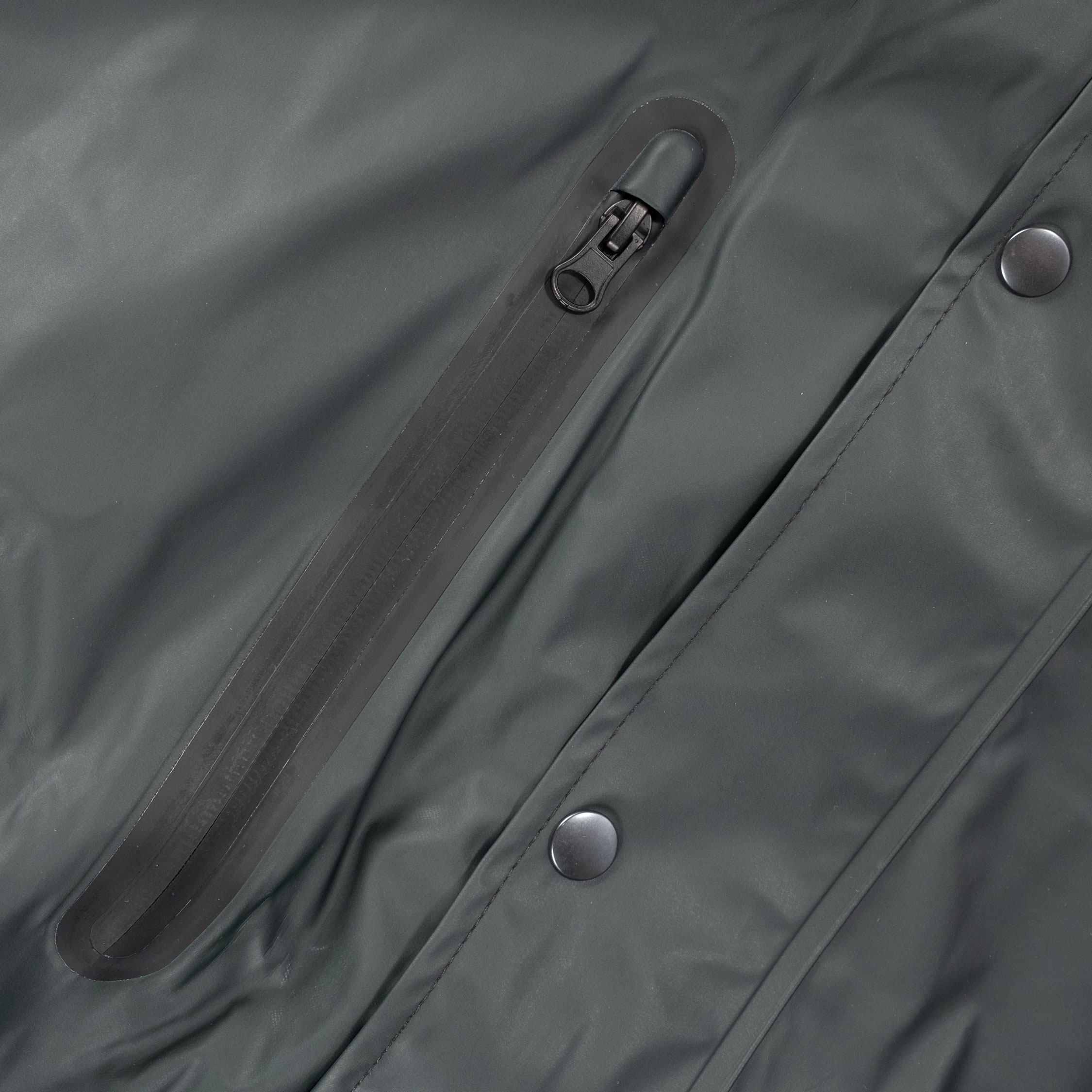 ELKA Recycled PU regnjakke, M&oslash;rk salamander, large image number 7