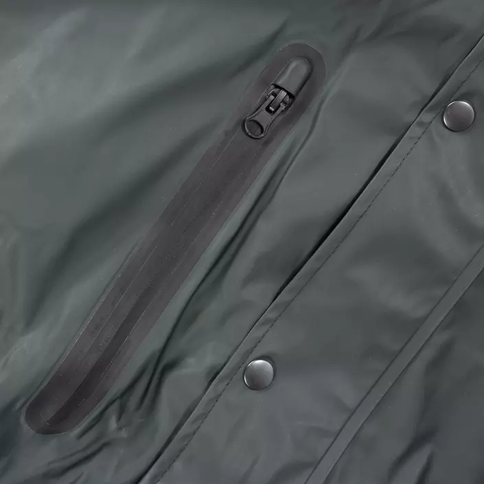 ELKA Recycled PU regnjakke, Mørk salamander, large image number 7