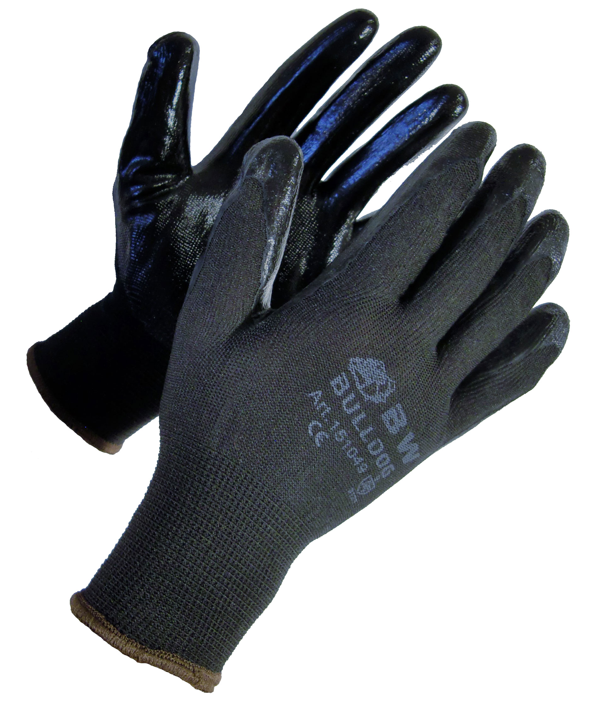 Bulldog Nitril assembly gloves, Black