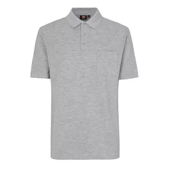 ID Klassisk Polo T-shirt, Lys grå