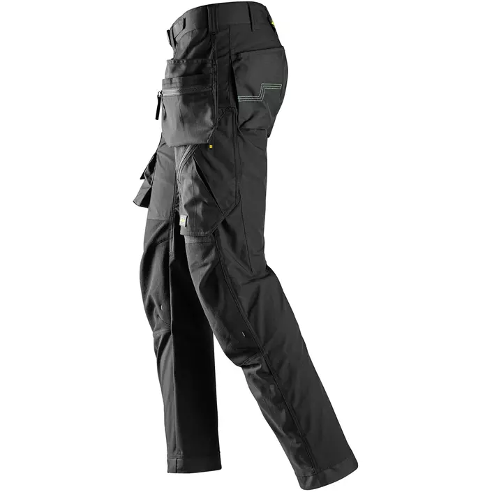 Snickers FlexiWork floorlayer trousers+ 6923, Black, large image number 3