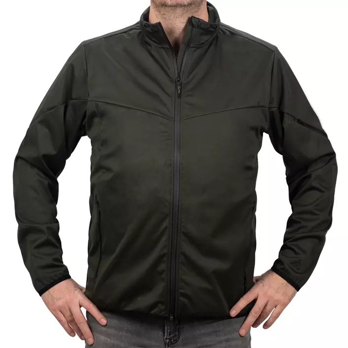 Pitch Stone softshelljakke, Olive, large image number 1