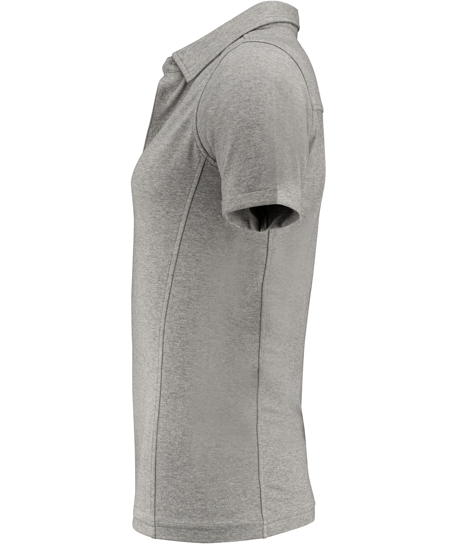 J. Harvest Sportswear American women's polo shirt, Grey melange, large image number 3