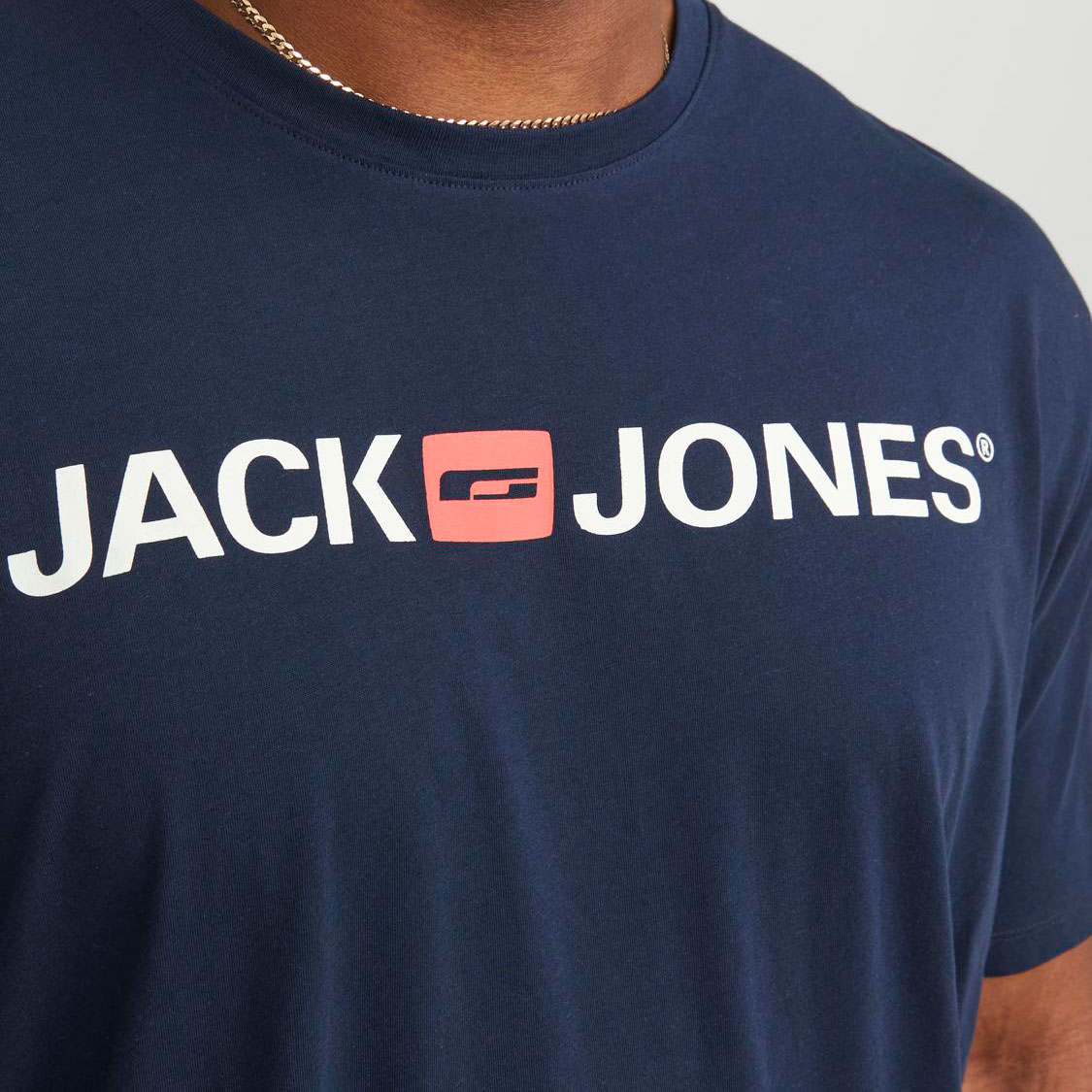 Jack & Jones Plus JJECORP LOGO T-skjorte, Navy Blazer, Navy Blazer, large image number 5