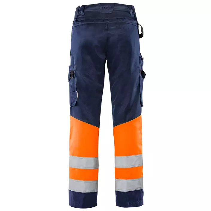 Fristads Green arbejdsbukser 2649 GPLU, Marine/Hi-Vis Orange, large image number 1