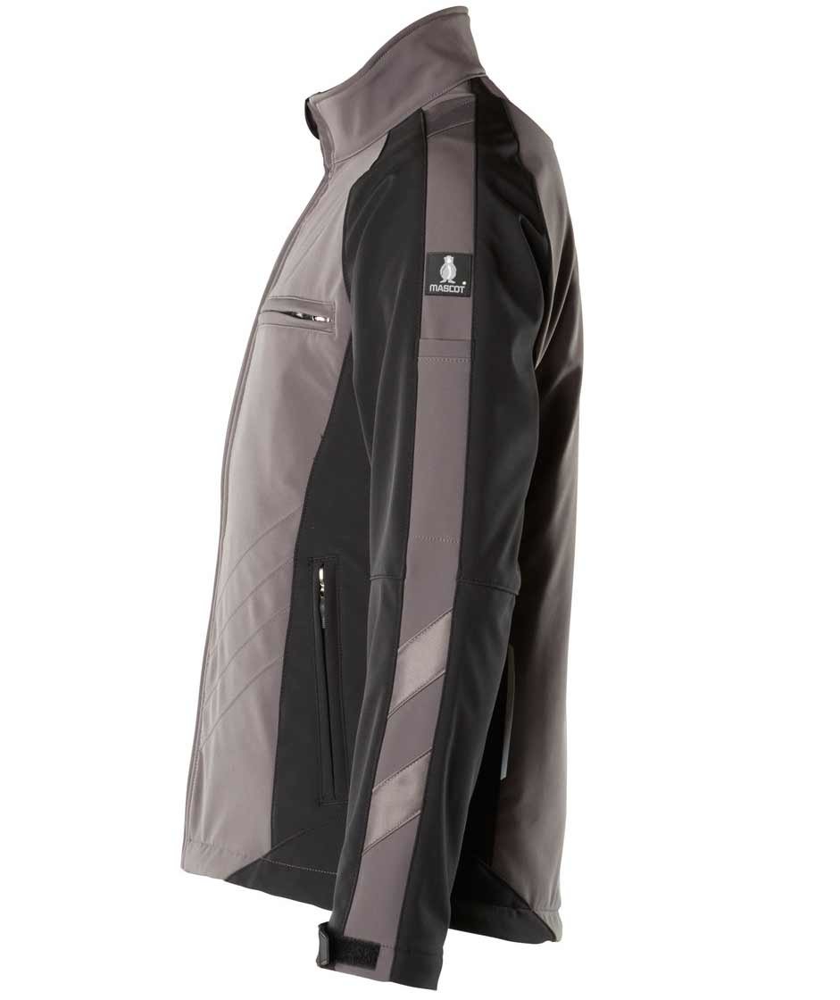 Mascot Unique Dresden softshelljakke, Antracitgr&aring;/Sort, large image number 2