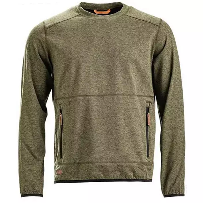 Kramp Active sweatshirt, Olivgrön, large image number 0