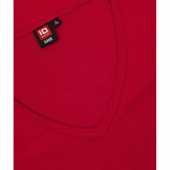 ID Interlock dame T-shirt, Rød, large image number 3