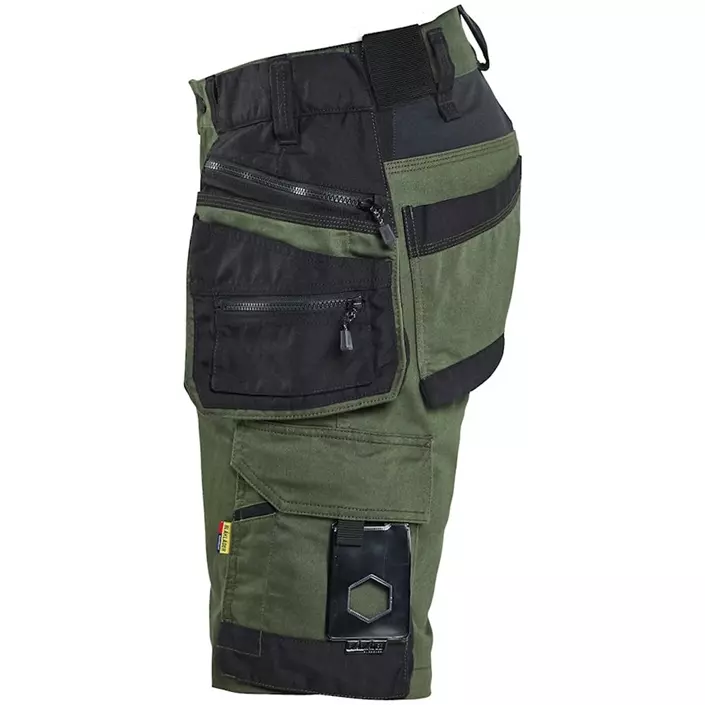 Blåkläder Striker hantverksshorts, Skog grön/svart, large image number 3