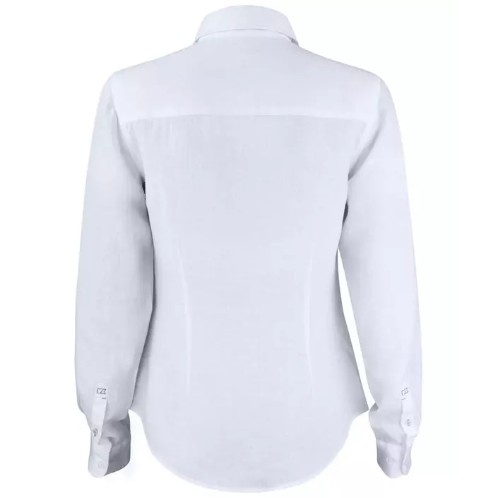 Cutter & Buck Summerland Modern fit dame hørskjorte, Hvid, large image number 1