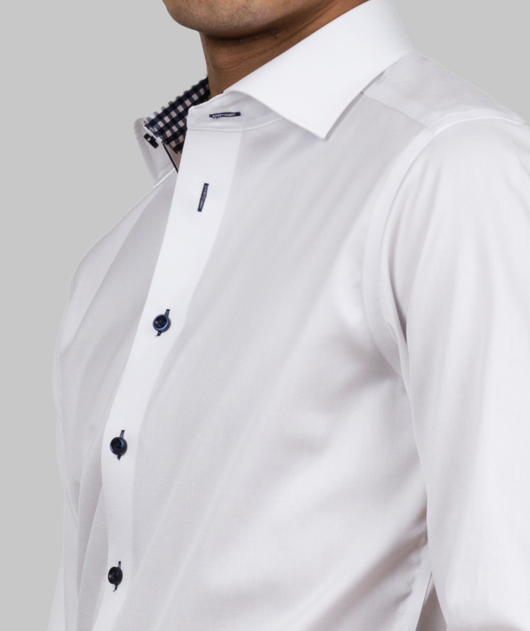 J. Harvest & Frost Twill Red Bow 20 slim fit shirt, White/navy, large image number 7