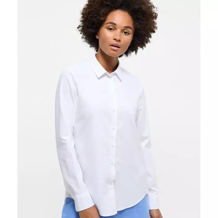 Eterna Regular Fit Oxford dameskjorte, White , large image number 1
