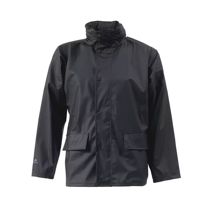 Elka Dry Zone PU rain jacket, Black, large image number 0
