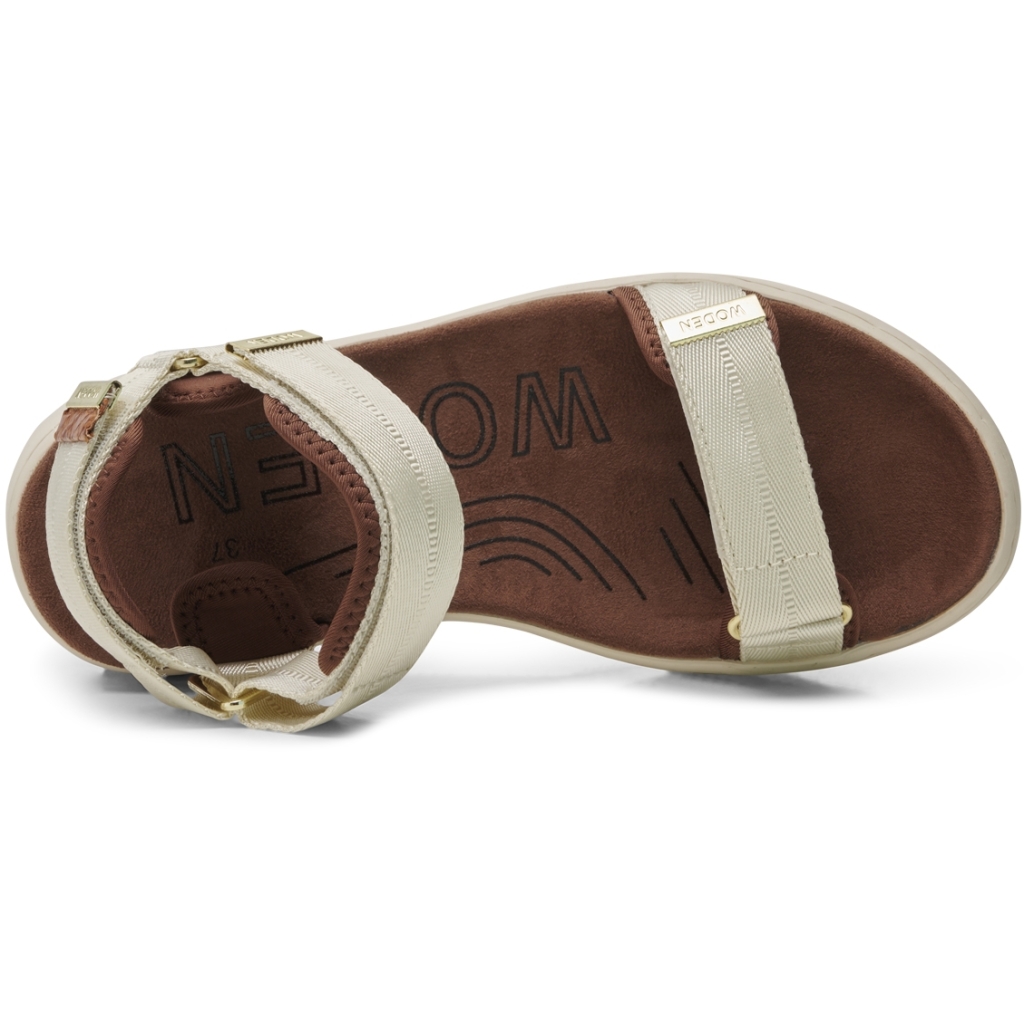 Woden Line Damen Sandalen, Ivory, large image number 2