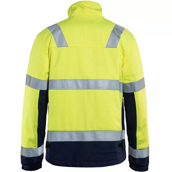 Blåkläder Multinorm winter jacket, Hi-vis yellow/Marine blue, large image number 2