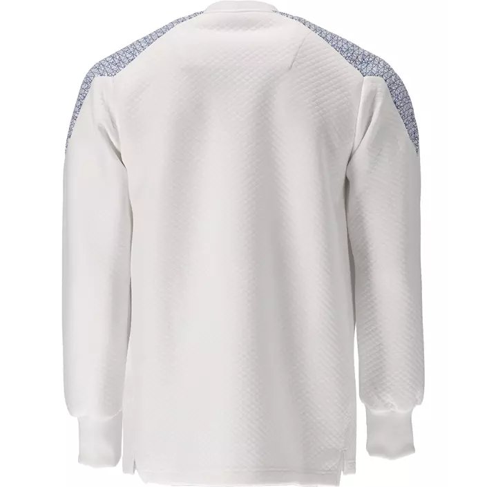 Mascot Food & Care Premium Performance HACCP-approved sweatshirt, White/Azureblue, large image number 1