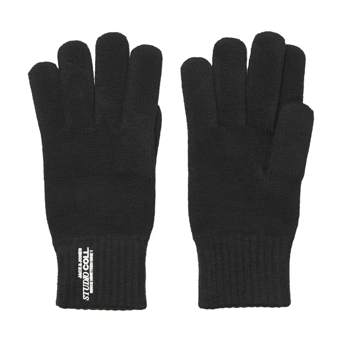 Jack & Jones JACCOLL strikhandsker, Black, Black, large image number 0