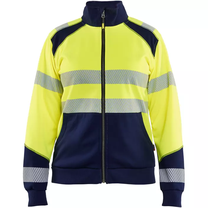 Blåkläder Damen Cardigan, Hi-Vis gelb/marine, large image number 0