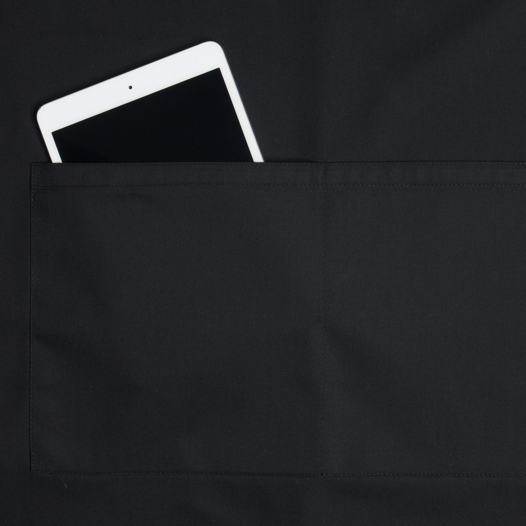 Karlowsky oversized apron w/pocket, Black, Black, large image number 3