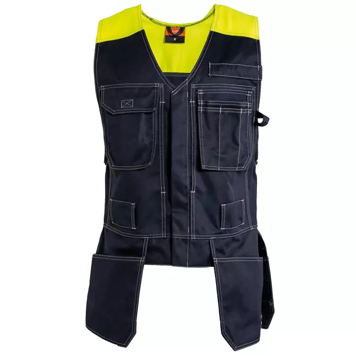 Tranemo Cantex WS tool vest, Marine/Hi-Vis yellow, large image number 0
