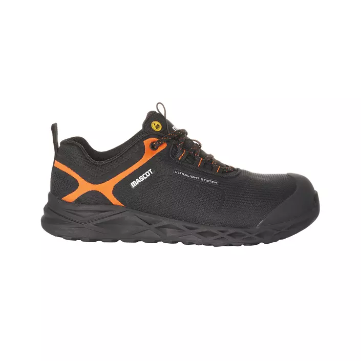Mascot Carbon Ultralight safety shoes SB P, Black/Hi-vis Orange, large image number 1