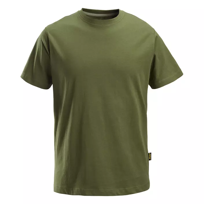 Snickers T-shirt 2502, Khaki grøn, large image number 0